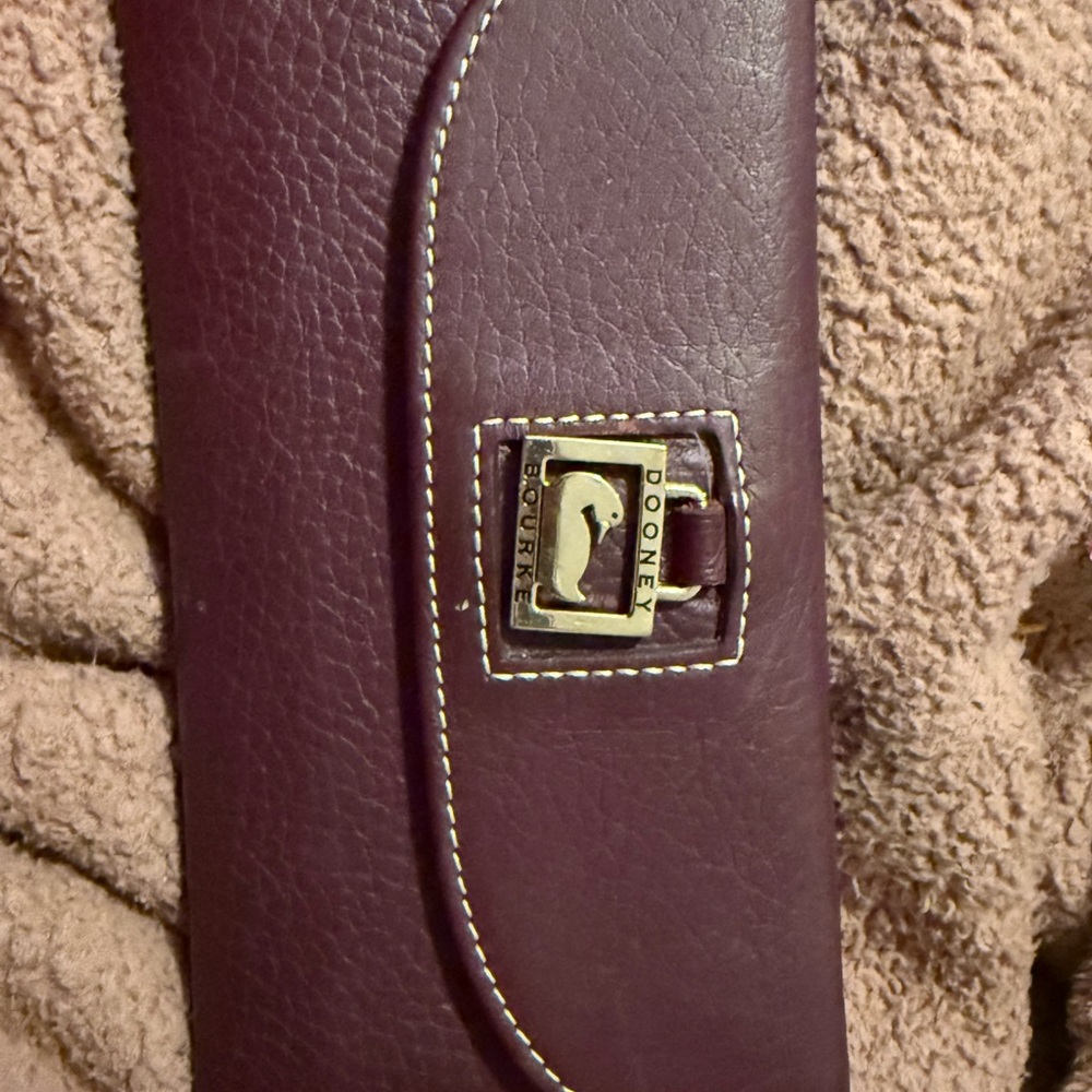 Dooney & Bourke Purple Leather Clutch